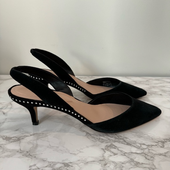Aldo Creranna Suede Slingback Kitten Heels - Picture 8 of 11